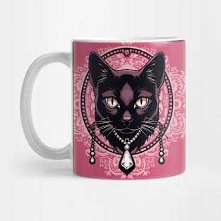 Black Crystal Cat Mug